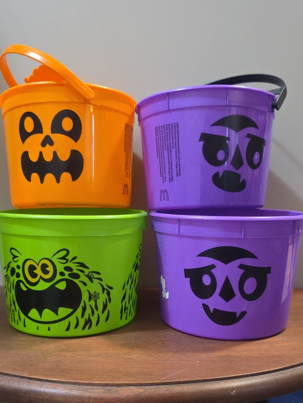McDonald's Halloween 4 Trick-or-Treat Buckets
